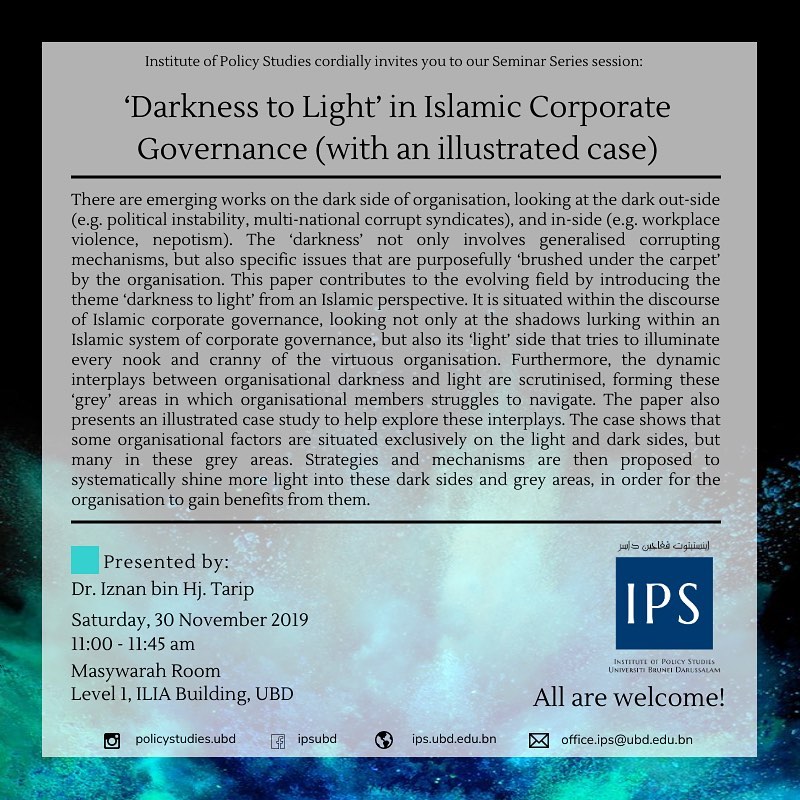 ‘Darkness to Light’ in Islamic Corporate Governance