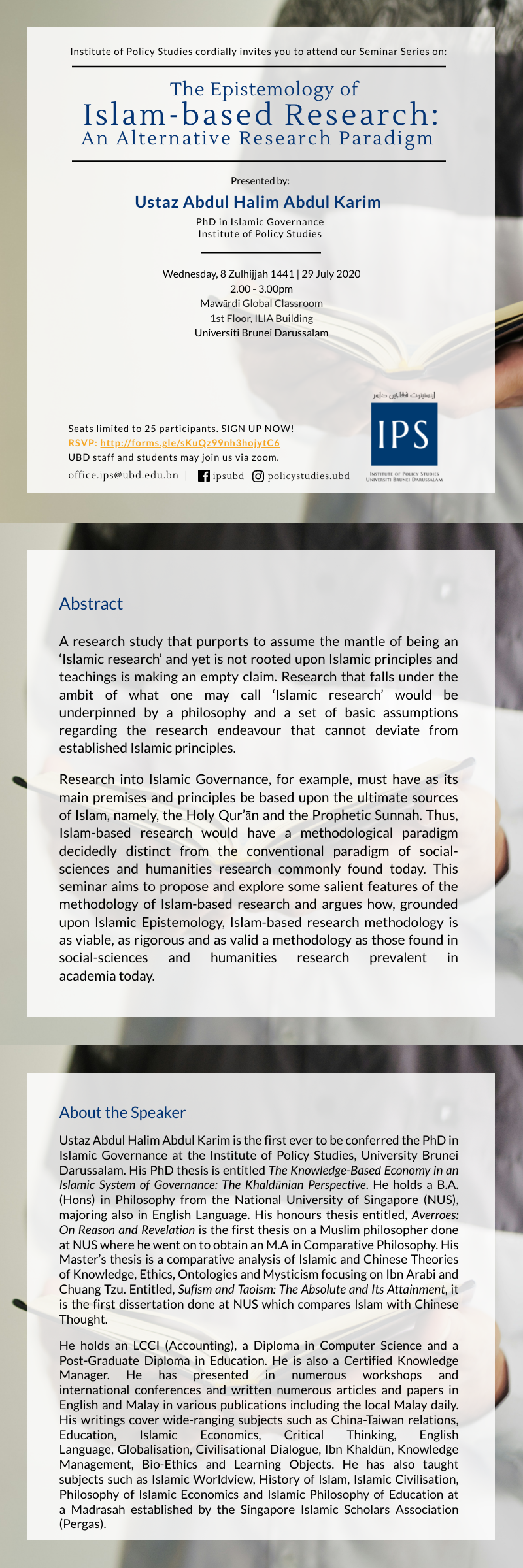 The Epistemology of Islam-Based Rsearch: An Alternative Research Paradigm